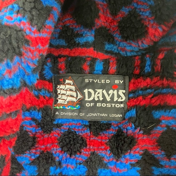 David of Boston blue wool fleece lined hooded  toggle button long coat. - Picture 7 of 14